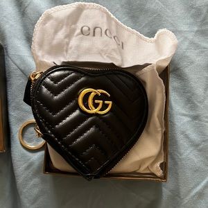Gucci mini wallet heart shape